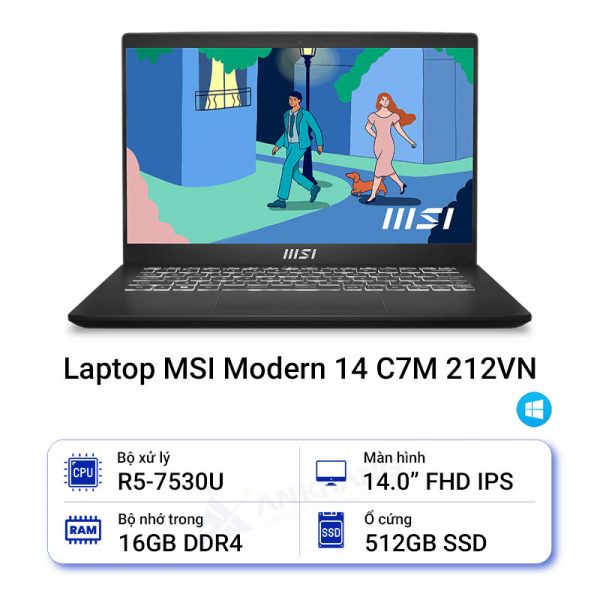 Laptop MSI Modern 14 C7M 212VN Hưng Yên