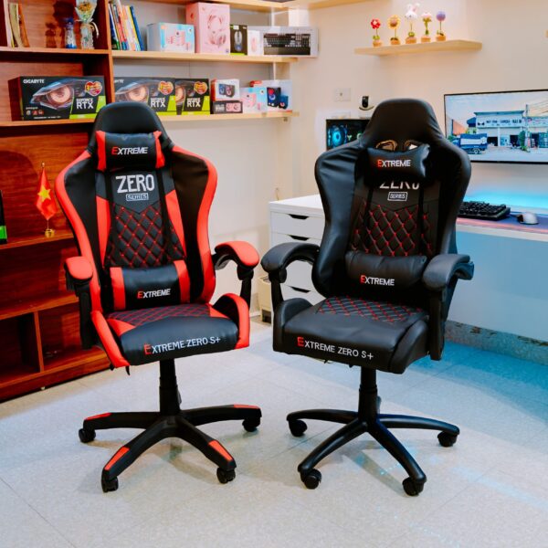 Ghế Gaming Extreme Zero S+ màu đen đỏ
